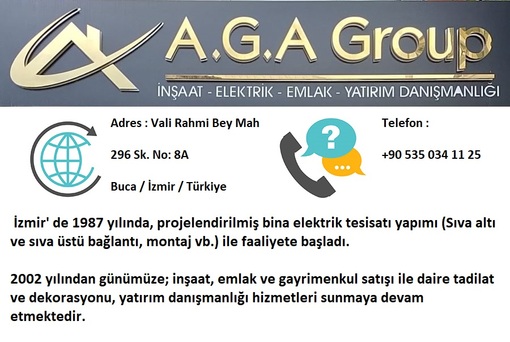 A.G.A. Group İnşaat, Elektrik, Emlak, Yatırım Danışmanlığı